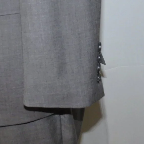 J. Crew Ludlow Tollegno Gray Weave Two Button Suit 36S